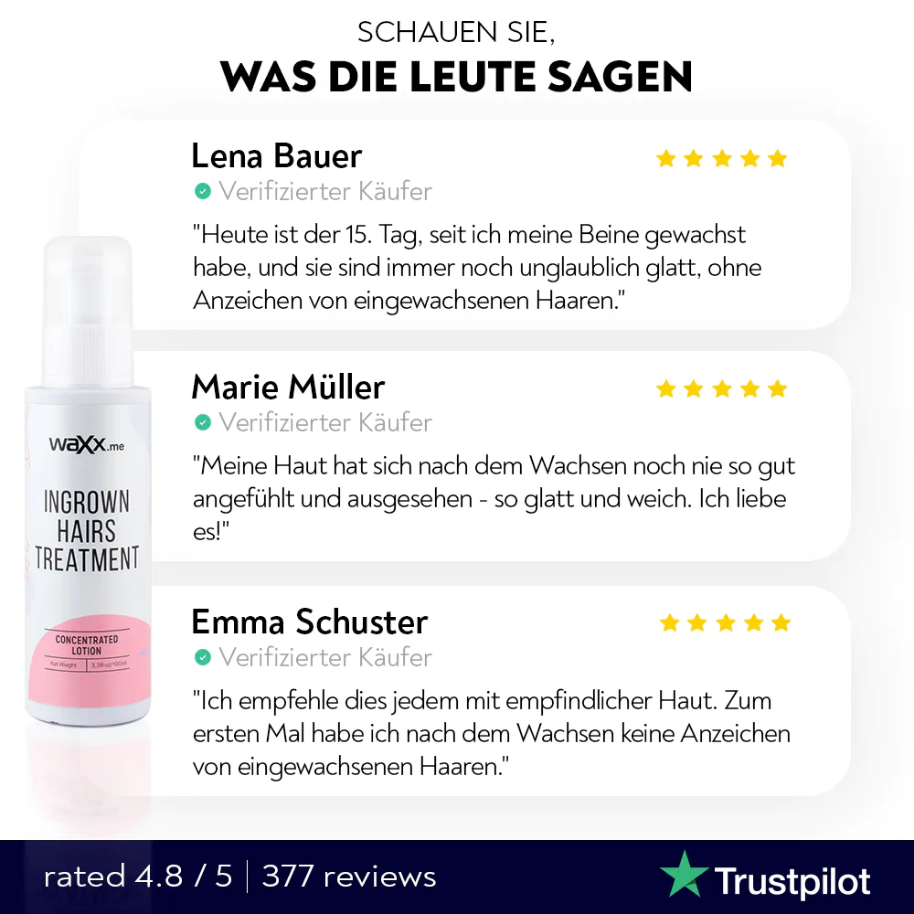 Behandlung für eingewachsene Haare