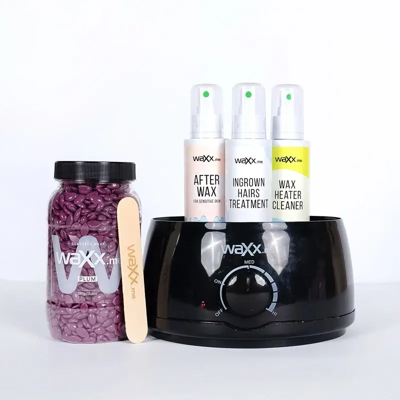 WaXx Box Simply Silky Legs  + Geschenk - Spray zur Reinigung des Wachserhitzers 