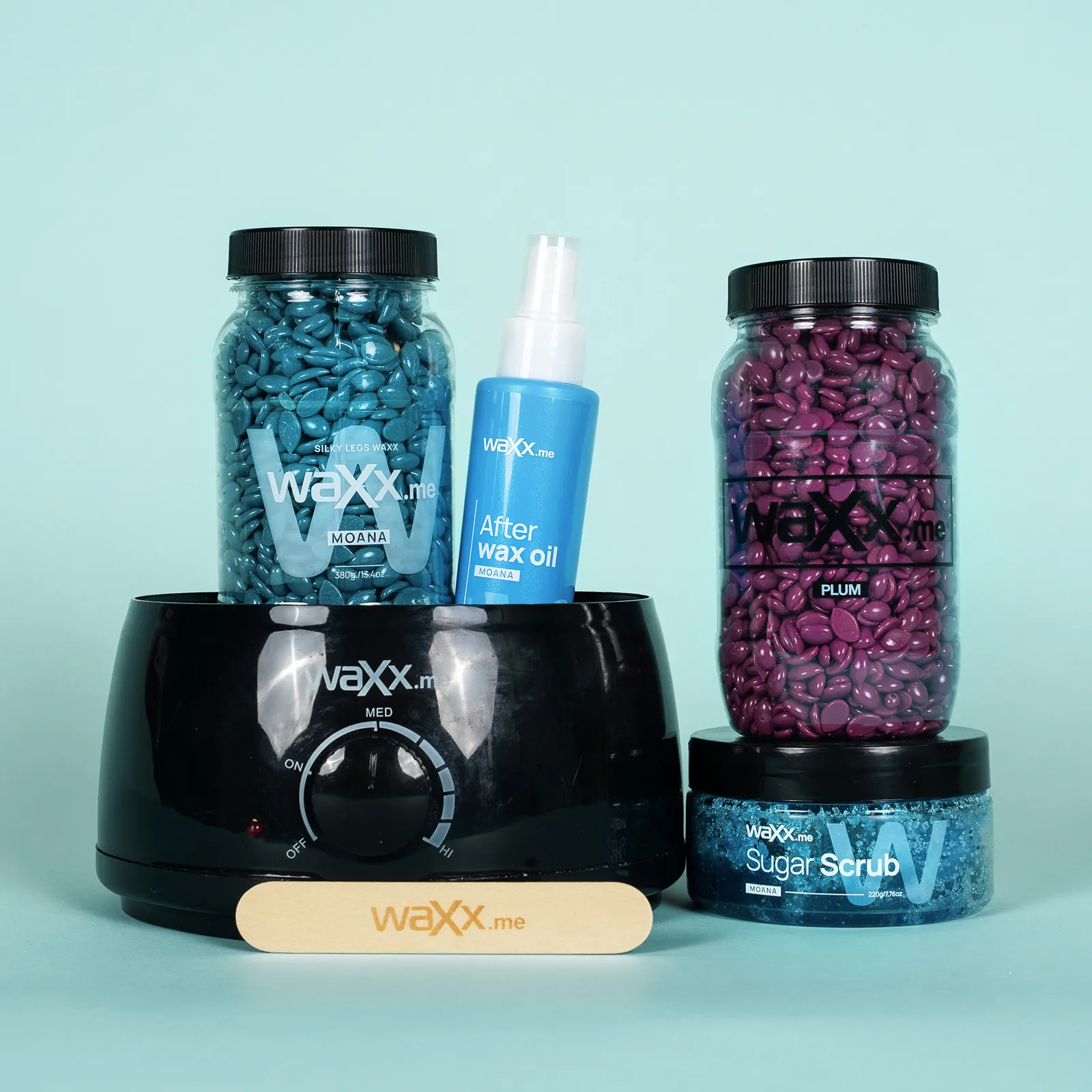 WaXx Silky Legs Box  + Geschenk - Sugar Scrub 