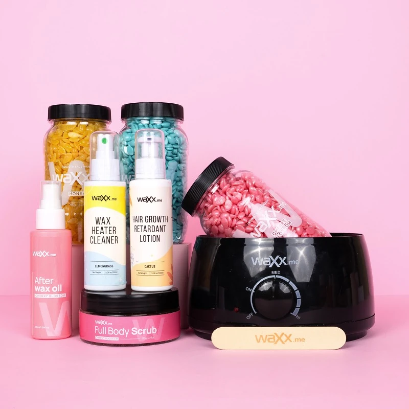 WaXx Box Pink Touch  +&nbsp;Geschenk - Lotion zur Hemmung des Haarwachstums 