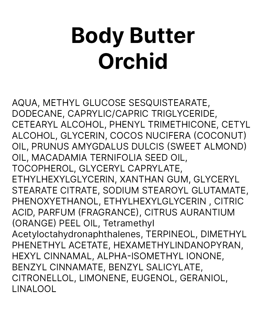 Body Butter Orchid