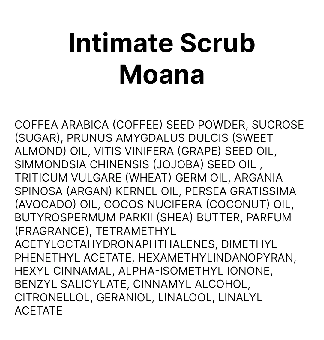 Intimate Scrub Moana